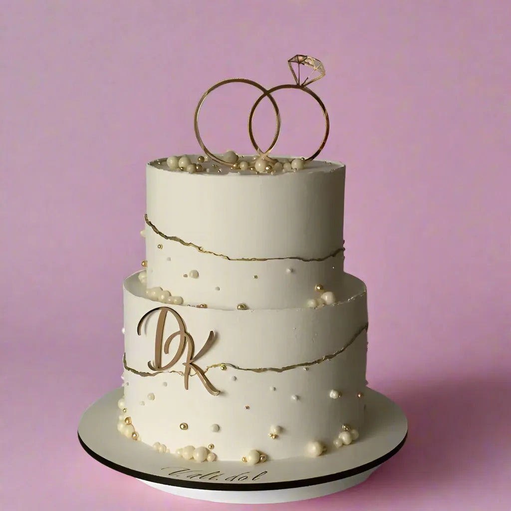 engagement cake, engagement party cake