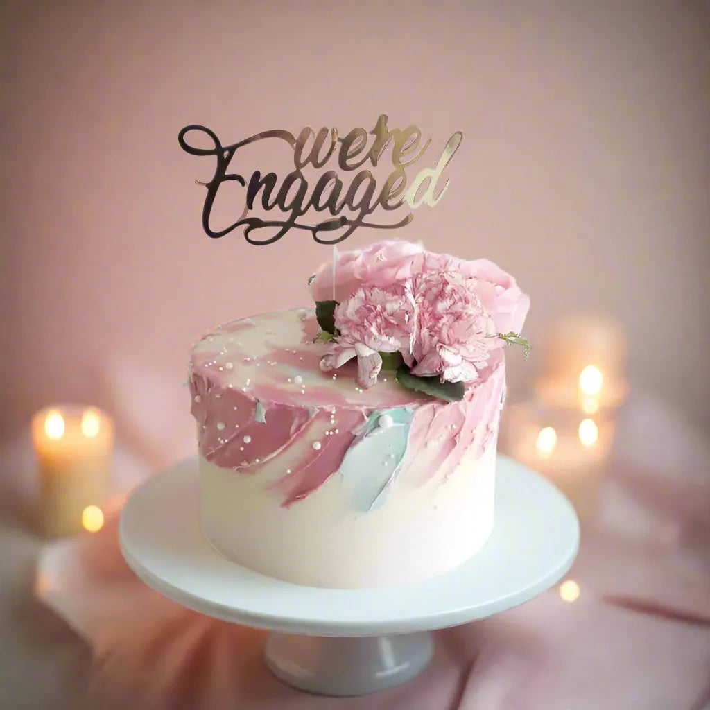 Engagement cake, engagement party cake