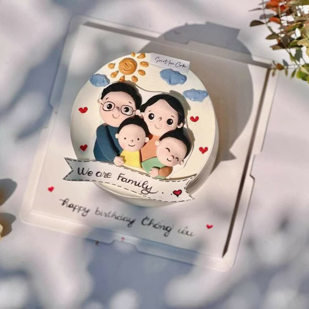 “The Family Table Cake” featuring rustic and warm design