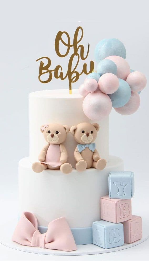 Baby showers cake reference in Hyderabad.