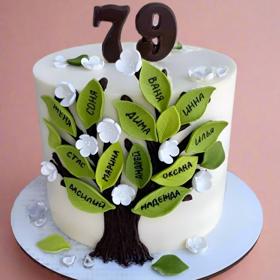 “Family Circle Cake” with traditional look and elegant finish