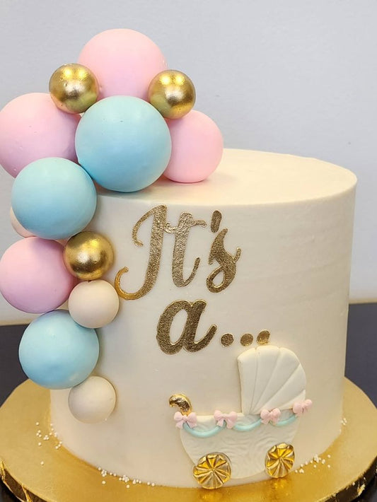 “Little Prince/Princess Cake” with crown and regal accents