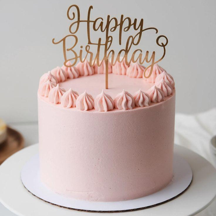 Pink Birthday Cake
