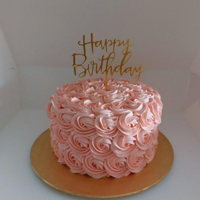 Rosette Birthday Cake