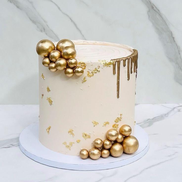 Gold Drip Cake